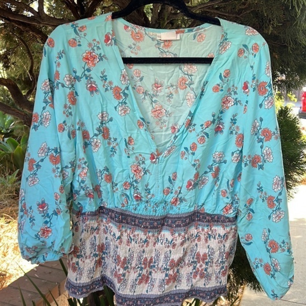 City‎ Chic 3/4 sleeve blouse size M/L